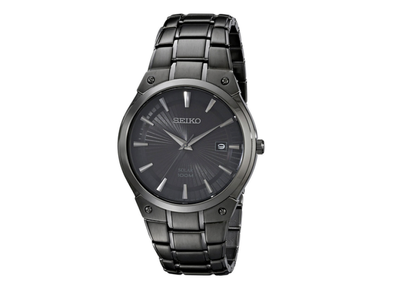 Seiko SNE325 Black Stainless Steel Black Dial 41mm Mens Watch Seiko
