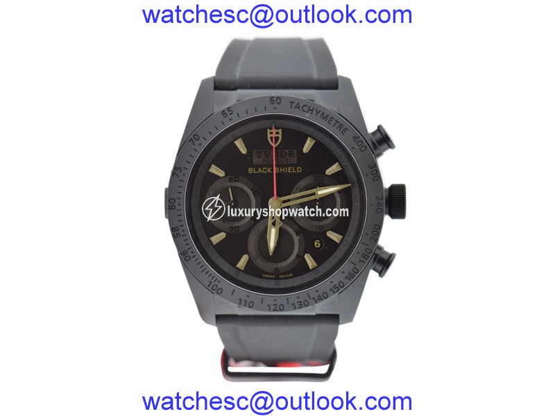 Tudor Fastrider Blackshield 42000CN PVD Stainless Steel & Rubber Automatic 42mm Mens Watch Tudor
