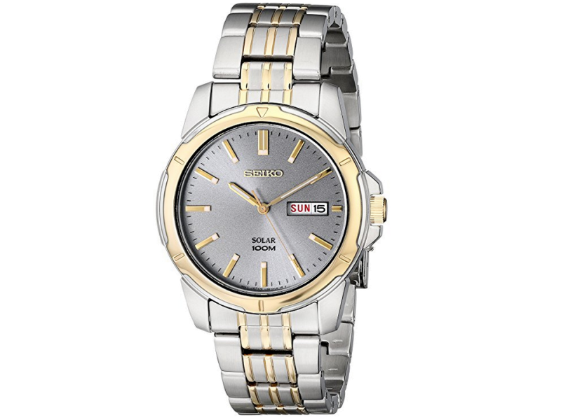 Seiko SNE098 Two Tone Stainless Steel Quartz 38mm Mens Watch Seiko