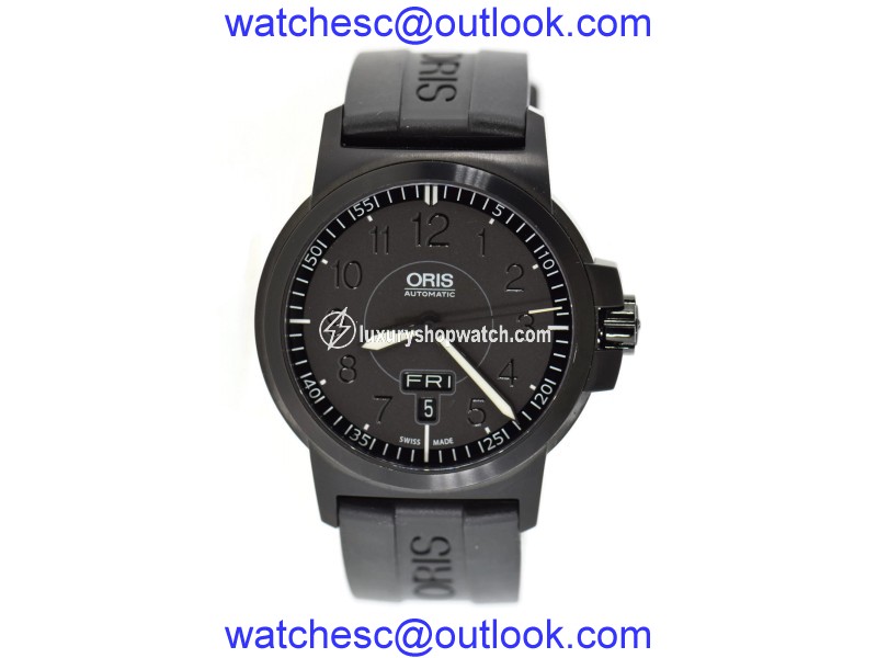 Oris 7641 Black Stainless Steel 42mm Mens Watch Oris