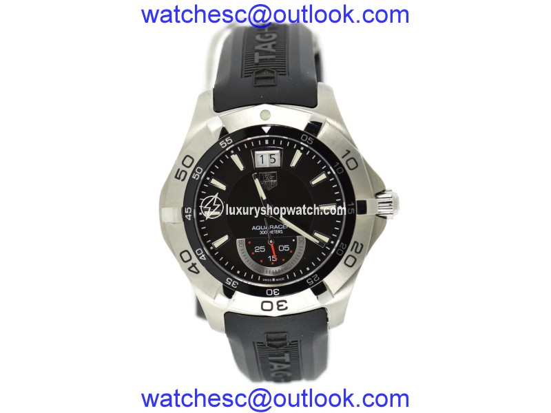 Tag Heuer Aquaracer WAF1010 Stainless Steel & Rubber Quartz 42mm Mens Watch Tag Heuer