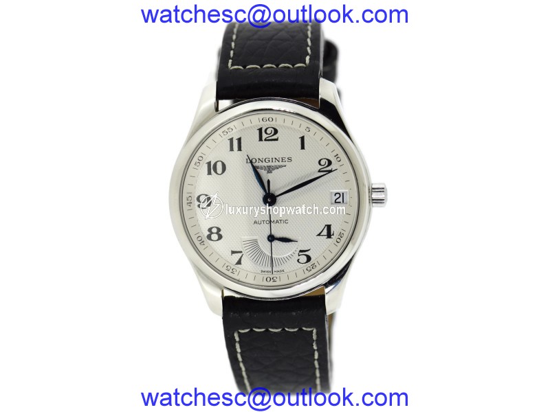 Longines Master Collection L2.666.4.78.3 Stainless Steel & Leather Automatic 42mm Mens Watch Longines