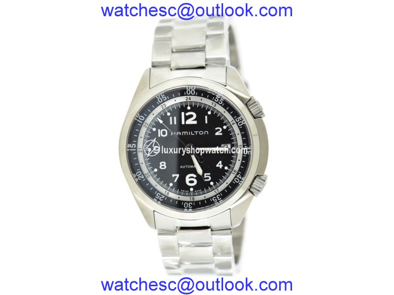 Hamilton Khaki Pilot Pioneer H76455133 Stainless Steel Automatic 43mm Mens Watch Hamilton