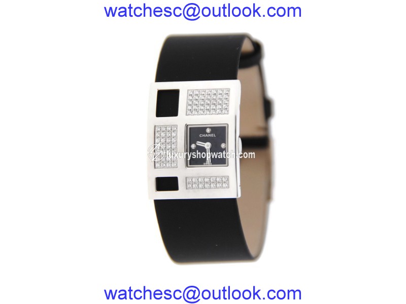 Chanel 18K White Gold Diamond Watch Chanel