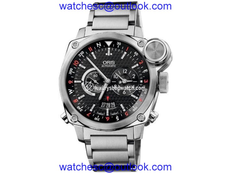 Oris BC4 Flight Timer 690-7615-4154MB Chronograph Stainless Steel Watch Oris