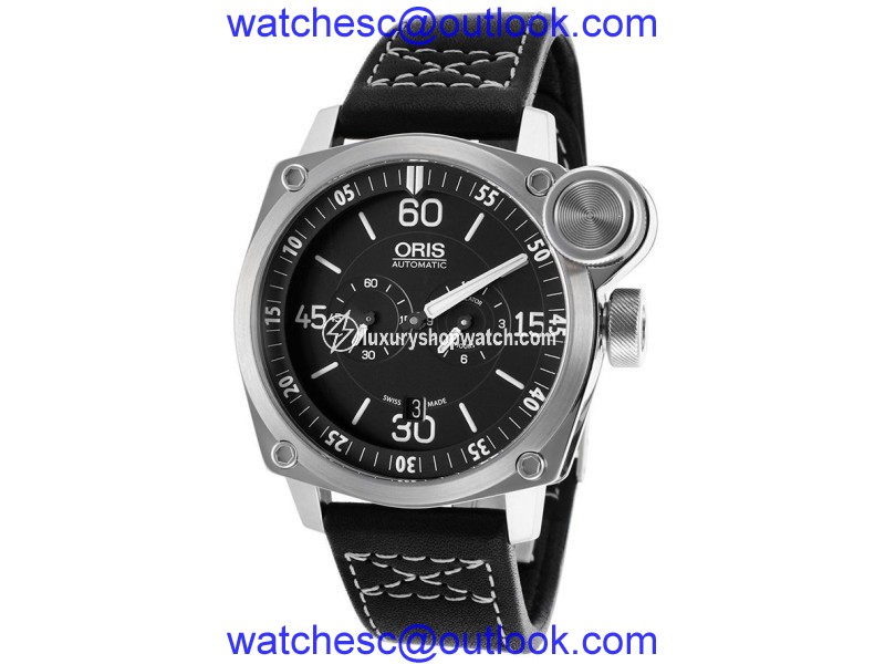 Oris BC4 Flight Timer Chronograph 749-7632-4194-LS Stainless Steel Mens Watch Oris