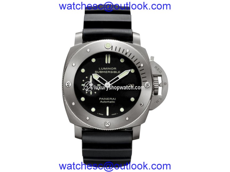 Panerai Luminor PAM00305 Stainless Steel & Rubber 46mm Watch Officine Panerai