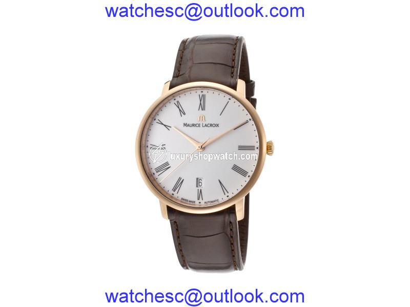 Maurice Lacroix Les Classiques LC6007-PG101-110 18K Rose Gold 38mm Mens Watch Maurice Lacroix