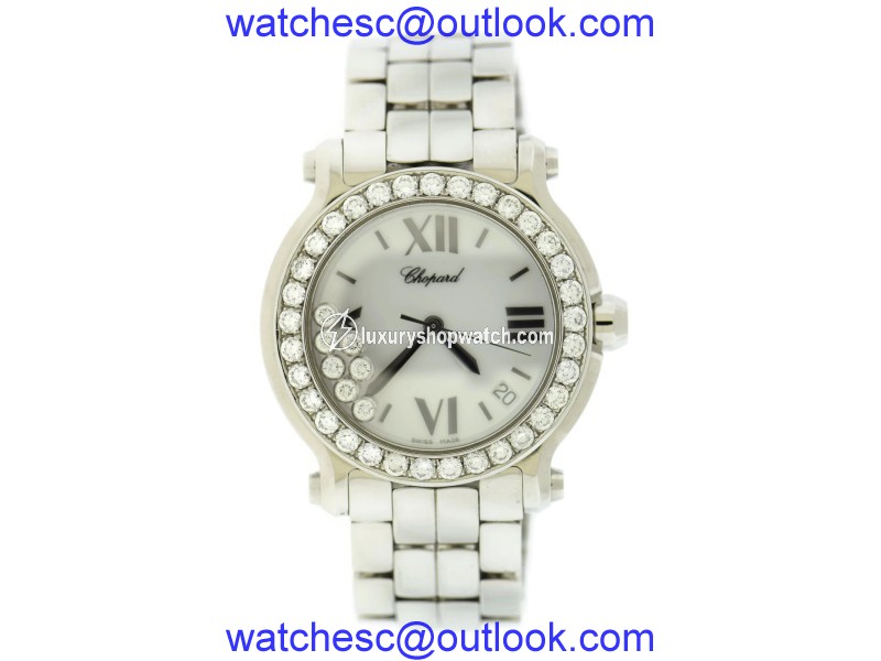 Chopard Happy Sport 278477 Stainless Steel with Diamonds Quartz 36mm Womens Watch Chopard