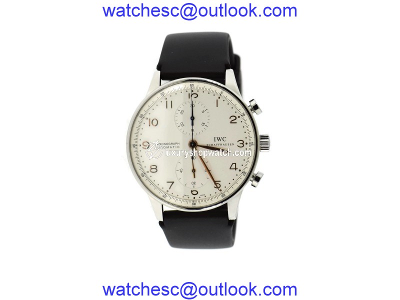 IWC Portuguese 3714 Stainless Steel & Rubber Automatic 41mm Mens Watch IWC