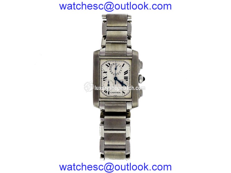 Cartier Tank Francaise 2303 Stainless Steel Quartz 28mm Mens Watch Cartier