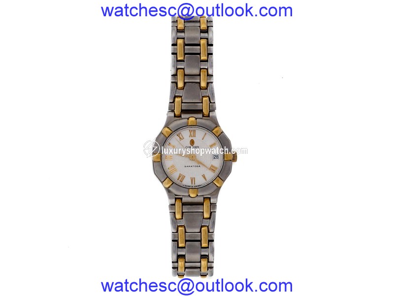 Concord Saratoga 18K Yellow Gold & Stainless Steel Quartz 23mm Womens Watch