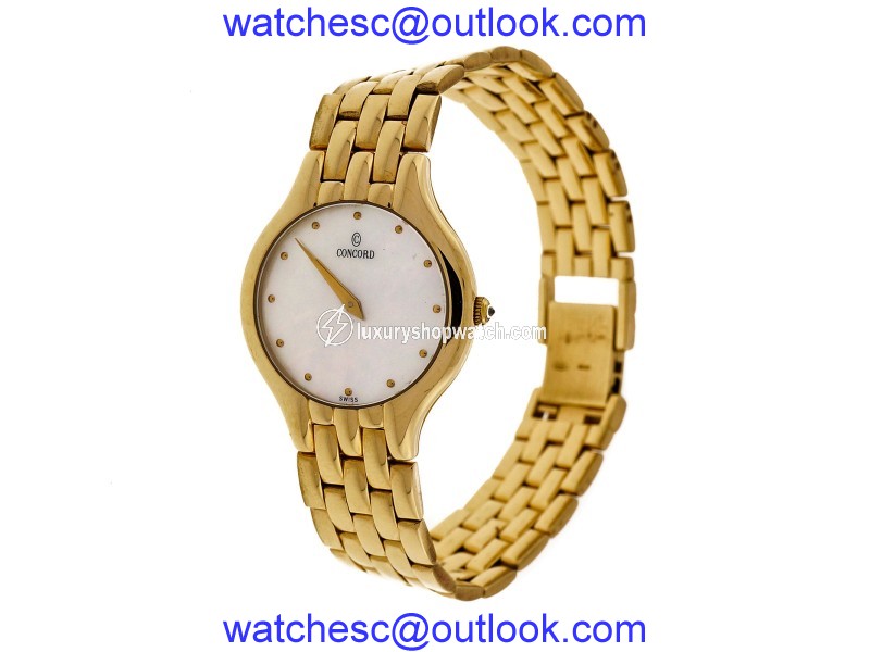 Concord 14K Yellow Gold Quartz 25mm Women Watch Concord