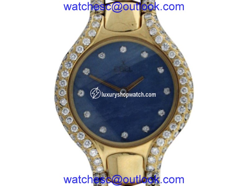 Ebel Beluga 18K Yellow Gold MOP & Diamond 24mm Watch Ebel