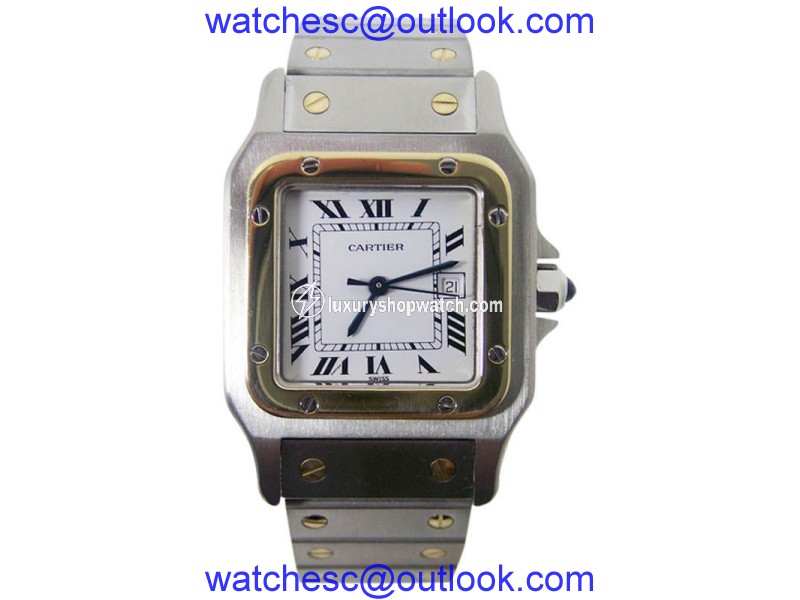 Cartier Santos Stainless Steel & 18K Yellow Gold Automatic 28.2mm Unisex Watch Cartier