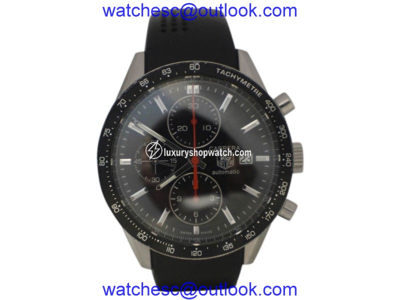 Tag Heuer Carrera CV2014 Stainless Steel / Rubber 41mm Automatic Mens Watch Tag Heuer