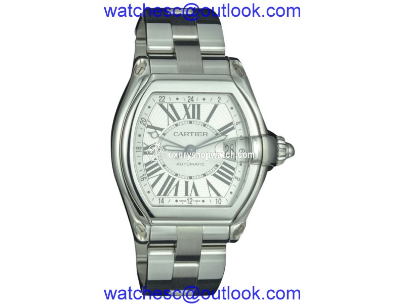 Cartier Roadster 2722 Stainless Steel Silver Dial 48mm Men's Watch Cartier