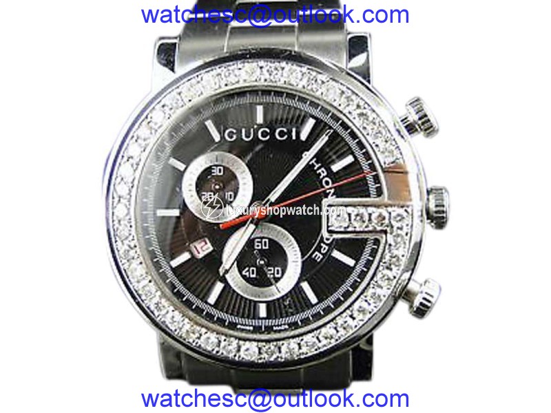 Gucci Ya101324 Chrono 3.5 Ct Diamond 101G Mens Watch Gucci