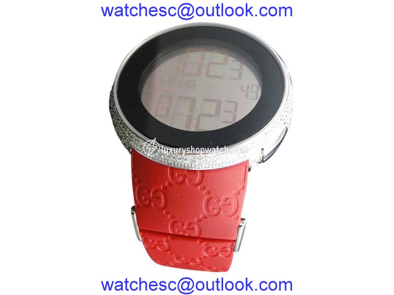 Gucci YA114212 Genuine Diamond Digital Red Mens Watch Gucci