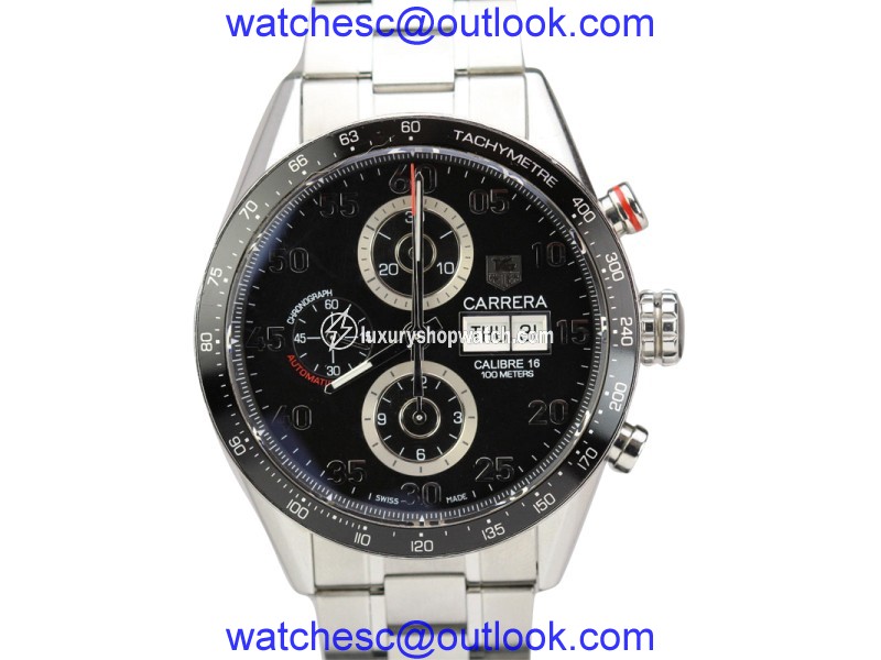 TAG Heuer Calibre 16 Carrera Automatic Chronograph Day Date Mens Watch CV2A10 TAG Heuer