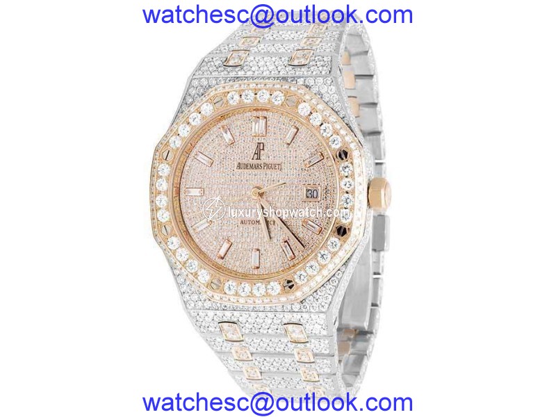 Audemars Piguet Royal Oak Two Tone Stainless Steel and Rose Gold 41mm Mens Watch Audemars Piguet