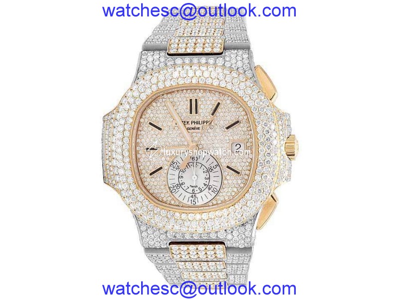 Patek Philippe Nautilus 5980/1AR-001 18K Rose Gold and Stainless Steel 40.5mm Mens Watch Patek Philippe