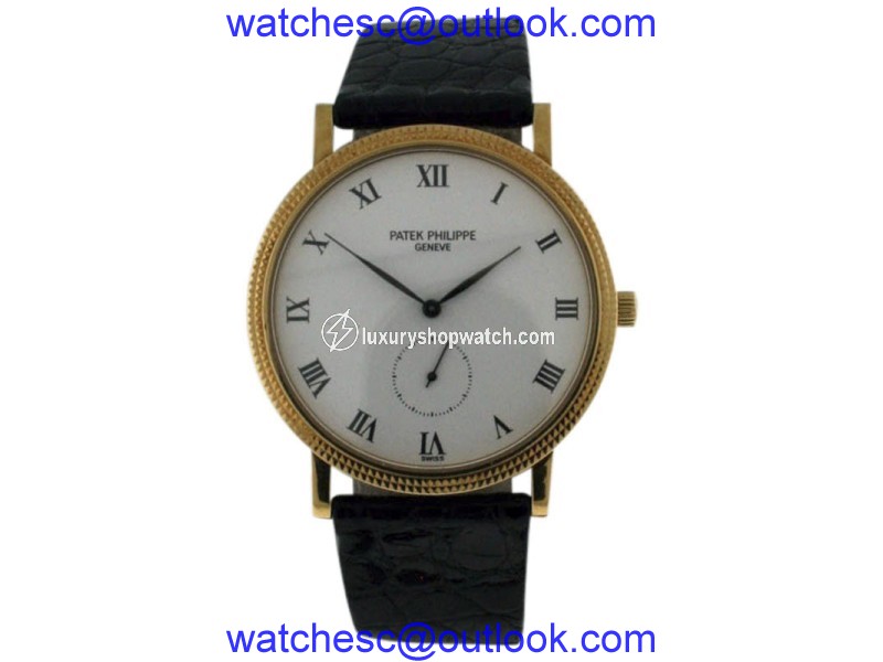 Patek Philippe Calatrava 3919J 18K Yellow Gold Manual Wind 32mm Mens Watch Patek Philippe