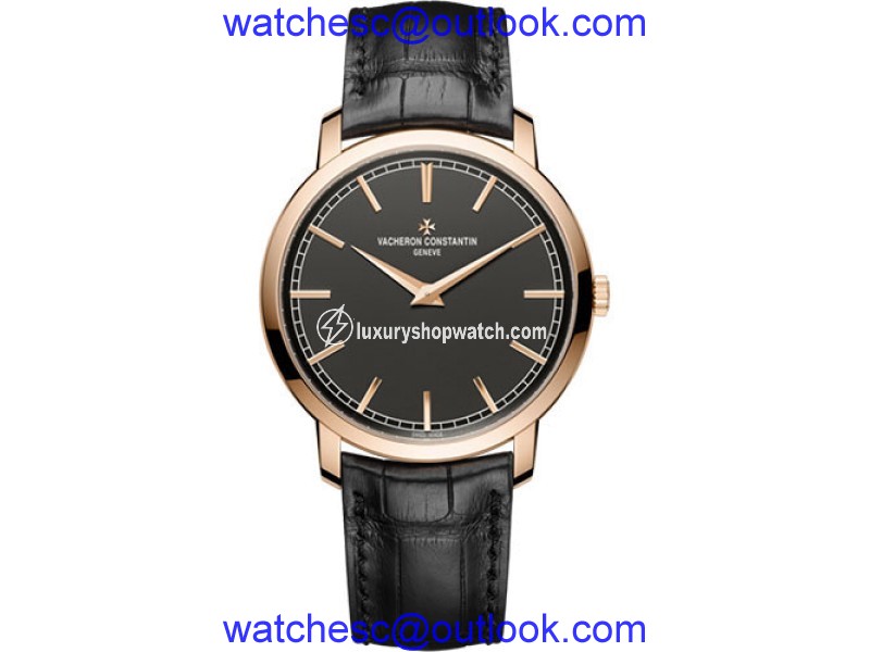 Vacheron Constantin Traditionnelle 43075/000R-B404 18K Rose Gold with Black Dial Automatic 41mm Mens Watch Vacheron Constantin