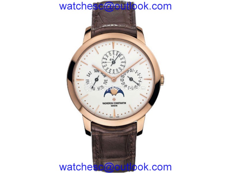 Vacheron Constantin Patrimony 43175000R-9687 18K Pink Gold / Leather 41mm Mens Watch Vacheron Constantin