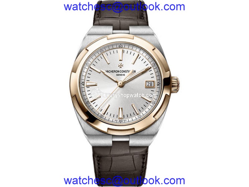 Vacheron Constantin Overseas 4500V/000M-B127 Stainless Steel & Leather Automatic 41mm Mens Watch Vacheron Constantin