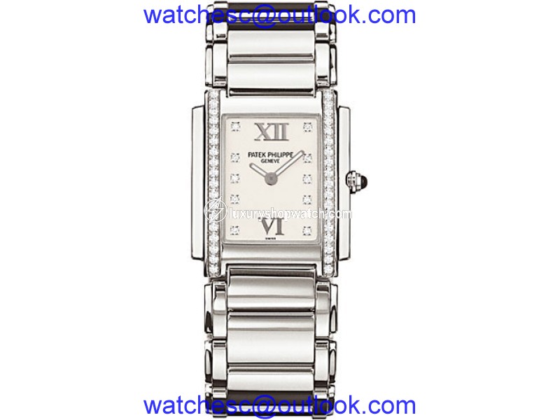 Patek Philippe 4910-10A-011 Stainless Steel with Diamond 25mm Womens Watch Patek Philippe