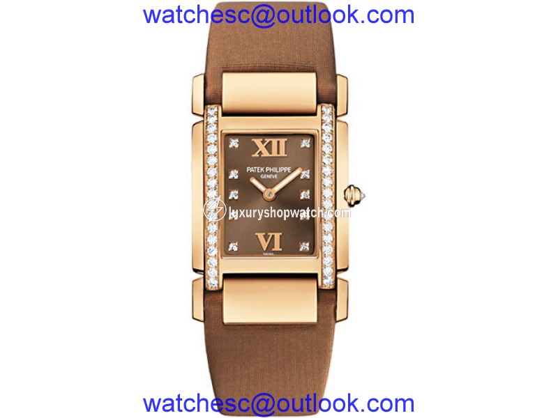 Patek Philippe 4920R/001 18K Rose Gold with Diamond 25mm Womens Watch Patek Philippe