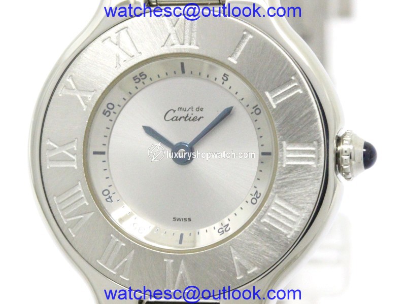Cartier W10109T2 Must 21 Steel Quartz 28mm Womens Watch Cartier