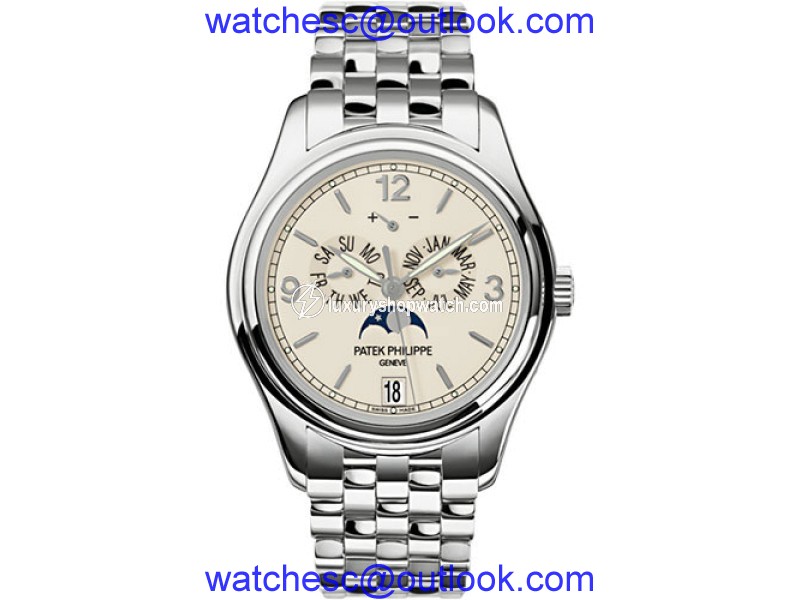Patek Philippe 18K White Gold 39mm Mens Watch Patek Phillipe