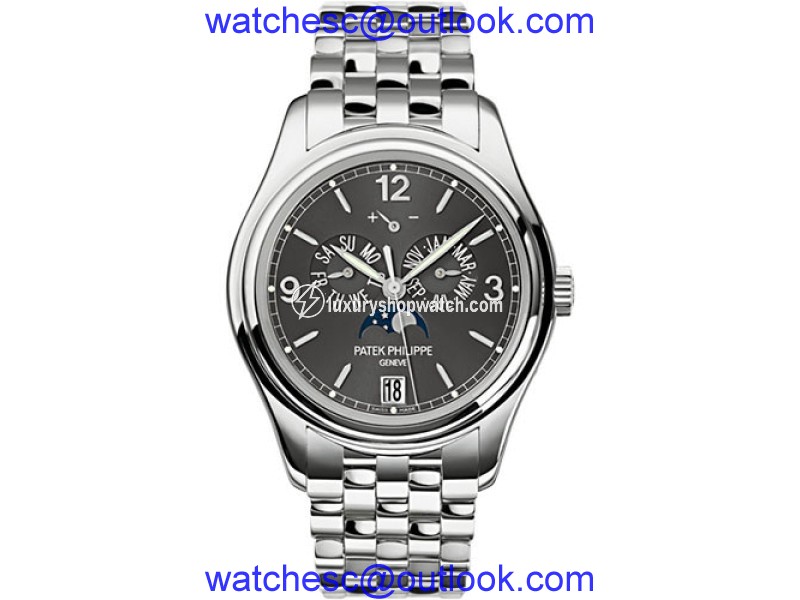 Patek Philippe 5146/1G-010 18K White Gold with Grey Dial 39mm Mens Watch Patek Phillipe