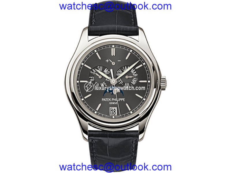 Patek Philippe Complications Moonphase 5146P-001 Platinum Automatic Mens 39mm Watch Patek Philippe