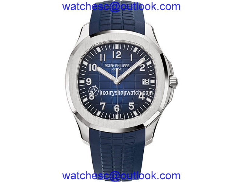 Patek Philippe Aquanaut 5168G.001 18K White Gold / Composite with Blue Dial Automatic 42.2mm Mens Watch Patek Phillipe