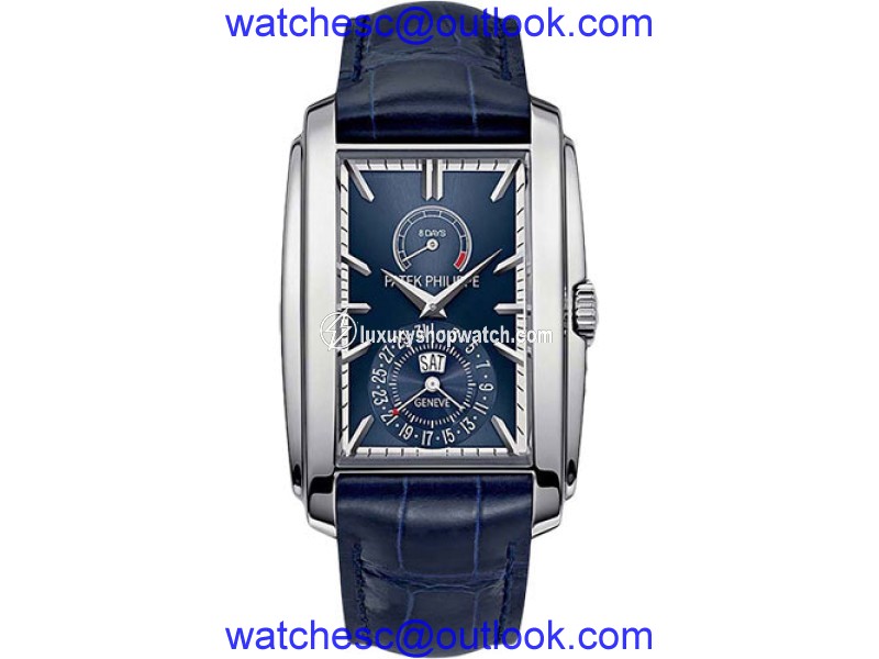 Patek Philippe 5200G-001 18K White Gold with Blue Dial 32.4mm Mens Watch Patek Phillipe