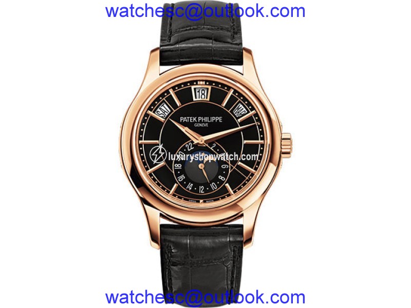 Patek Philippe 18K Rose Gold / Leather Automatic 40mm Mens Watch Patek Phillipe