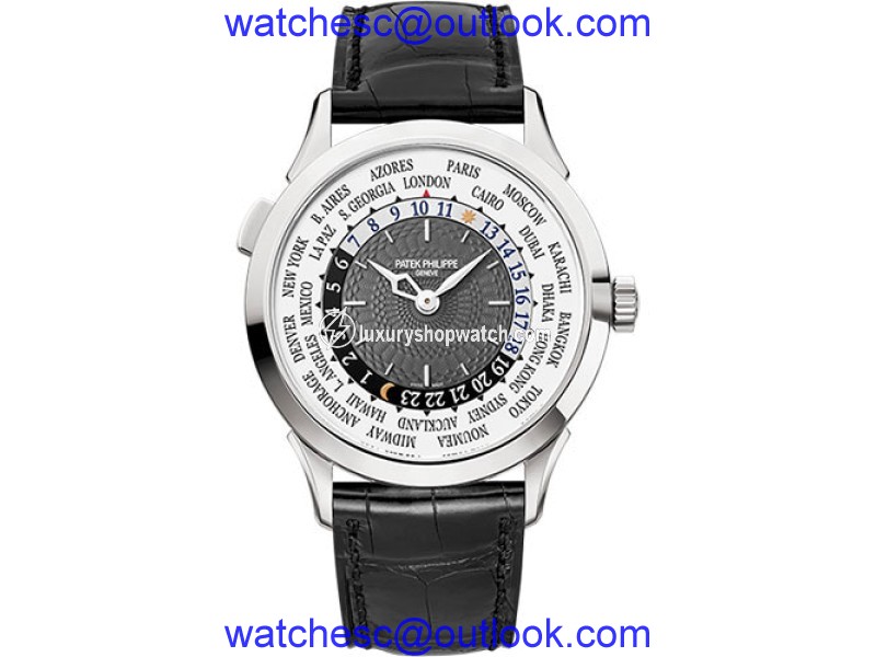 Patek Philippe 18K White Gold / Leather 38.5mm Mens Watch Patek Phillipe