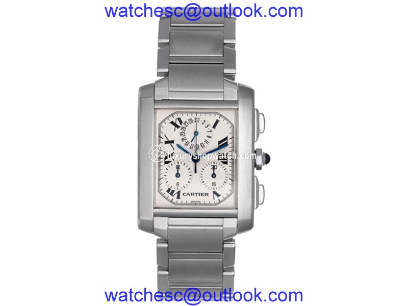 Cartier Tank Francaise W51001Q3 Stainless Steel Quartz 36mm Mens Watch Cartier