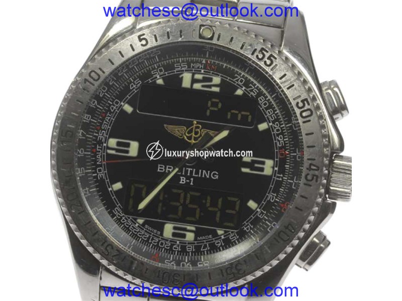 Breitling B-1 A68362 Stainless Steel Quartz 42mm Mens Watch Breitling