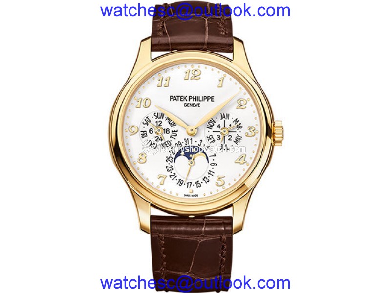 Patek Philippe 5327J 18K Yellow Gold / Leather 39mm Mens Watch Patek Phillipe