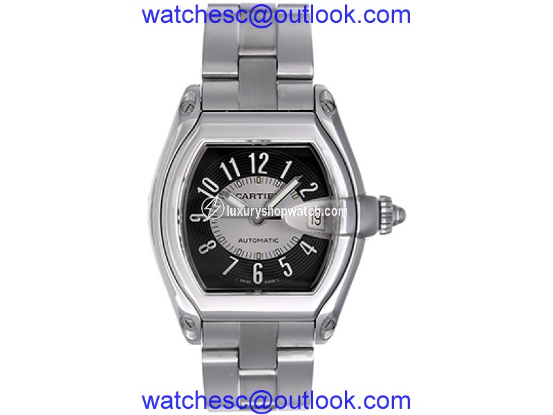 Cartier Roadster W62041V3 Stainless Steel Black Dial Automatic 38mm Men's Watch Cartier