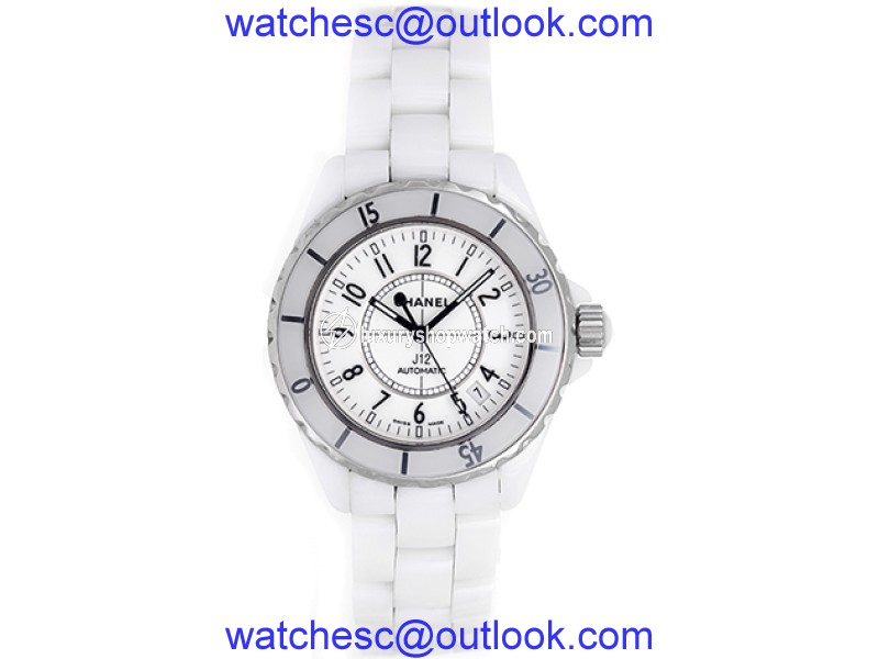 Chanel J12 H0970 White Ceramic Quartz 33mm Unisex Watch Chanel