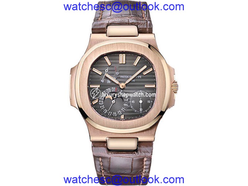 Patek Philippe 5712R 18K Rose Gold / Leather 38mm Mens Watch Patek Phillipe