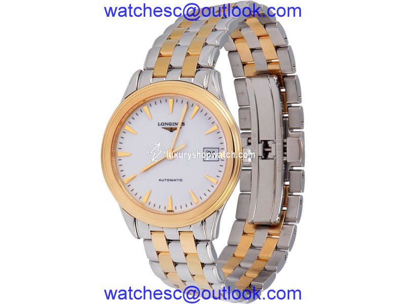 Longines La Grande Classique L47743227 18K Gold Tone & Stainless Steel Automatic 36mm Mens Watch Longines