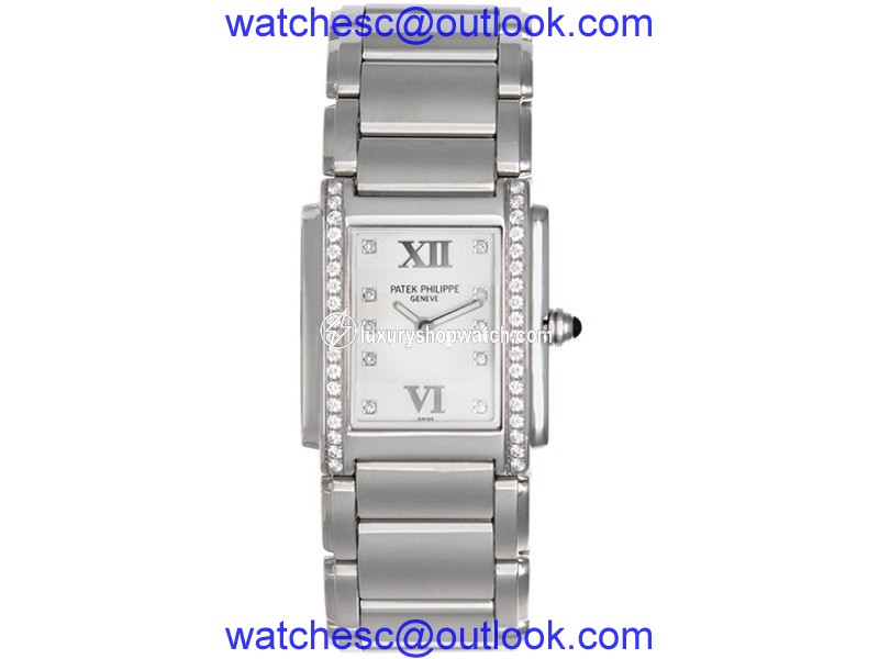 Patek Philippe Twenty-4 4910/10A Twenty-4 Stainless Steel Quartz 25mm Womens Watch Patek Philippe