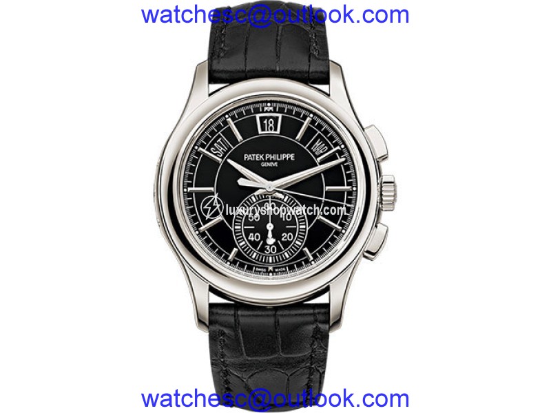 Patek Philippe Complications 5905P-010 Black Dial Perpetual Calendar Platinum 42mm Mens Watch