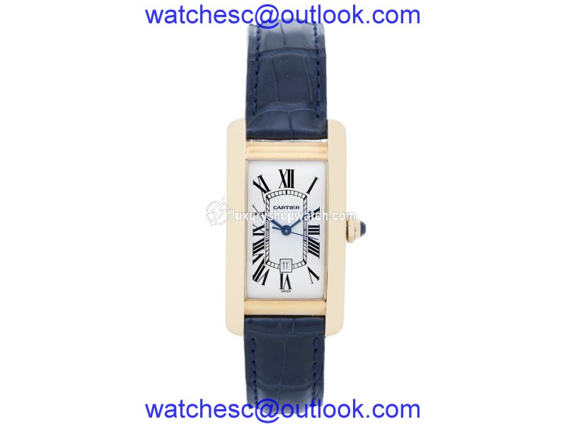 Cartier Tank Americaine W2603156 18K Yellow Gold 41mm Mens Watch Cartier